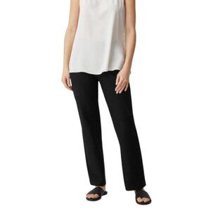Eileen Fisher black easy fit straight leg pants size XS